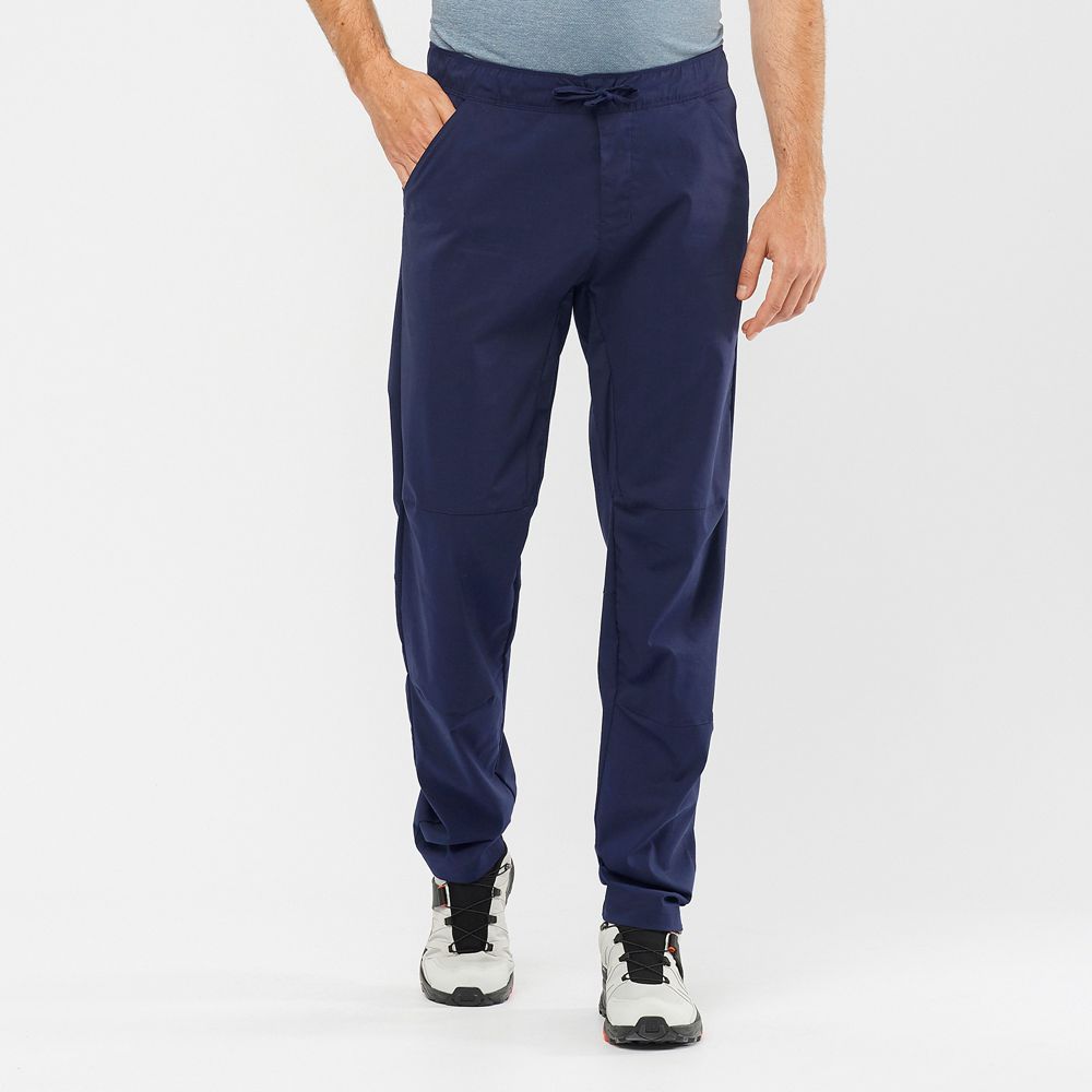 Salomon Israel OUTRACK TAPERED - Mens Pants - Navy (RFPJ-76845)